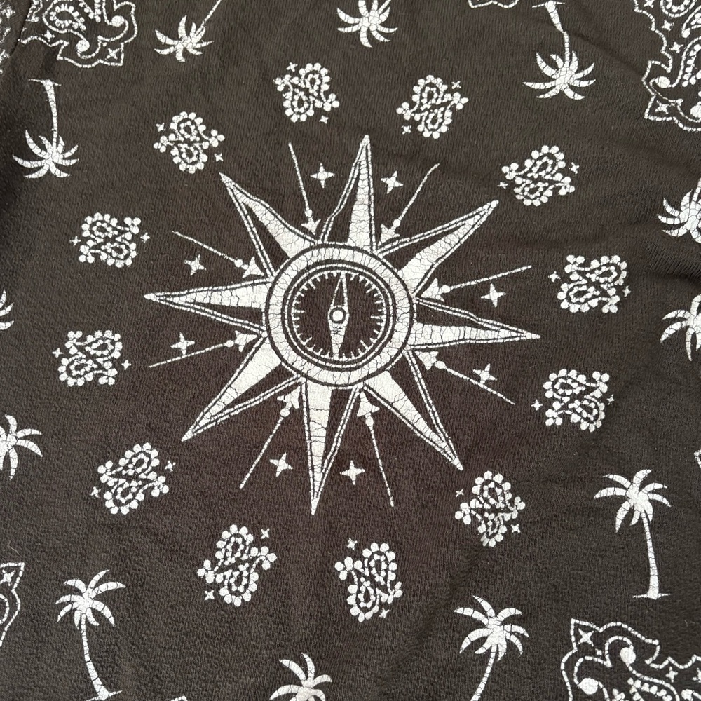 Wildfox Black and White Patterned Crew Neck Sweater - Picture 4 of 5